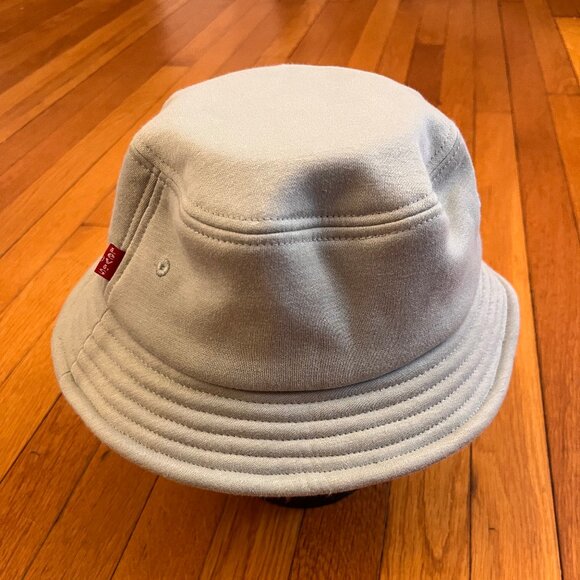 Levi's Fleece Bucket Hat Light Teal Blue, Small/Medium - Picture 5 of 5